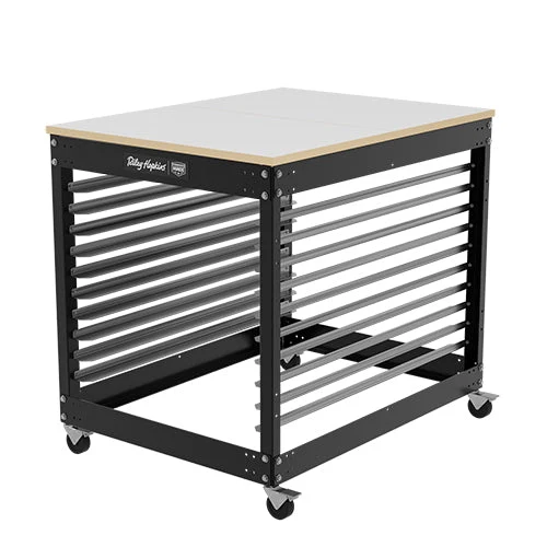 Riley Hopkins Single Station Screen Printing Press Cart 4