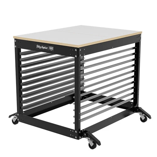 Riley Hopkins Single Station Screen Printing Press Cart 3