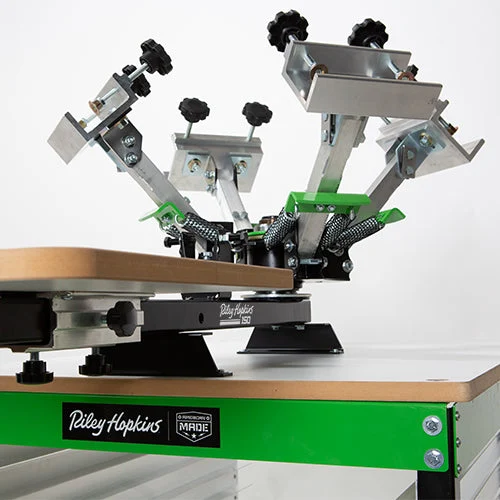 Riley Hopkins 150 4 Color 1 Station Screen Printing Press 3