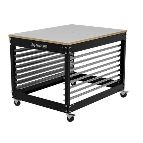 Riley Hopkins Multi-Station Screen Printing Press Cart 4